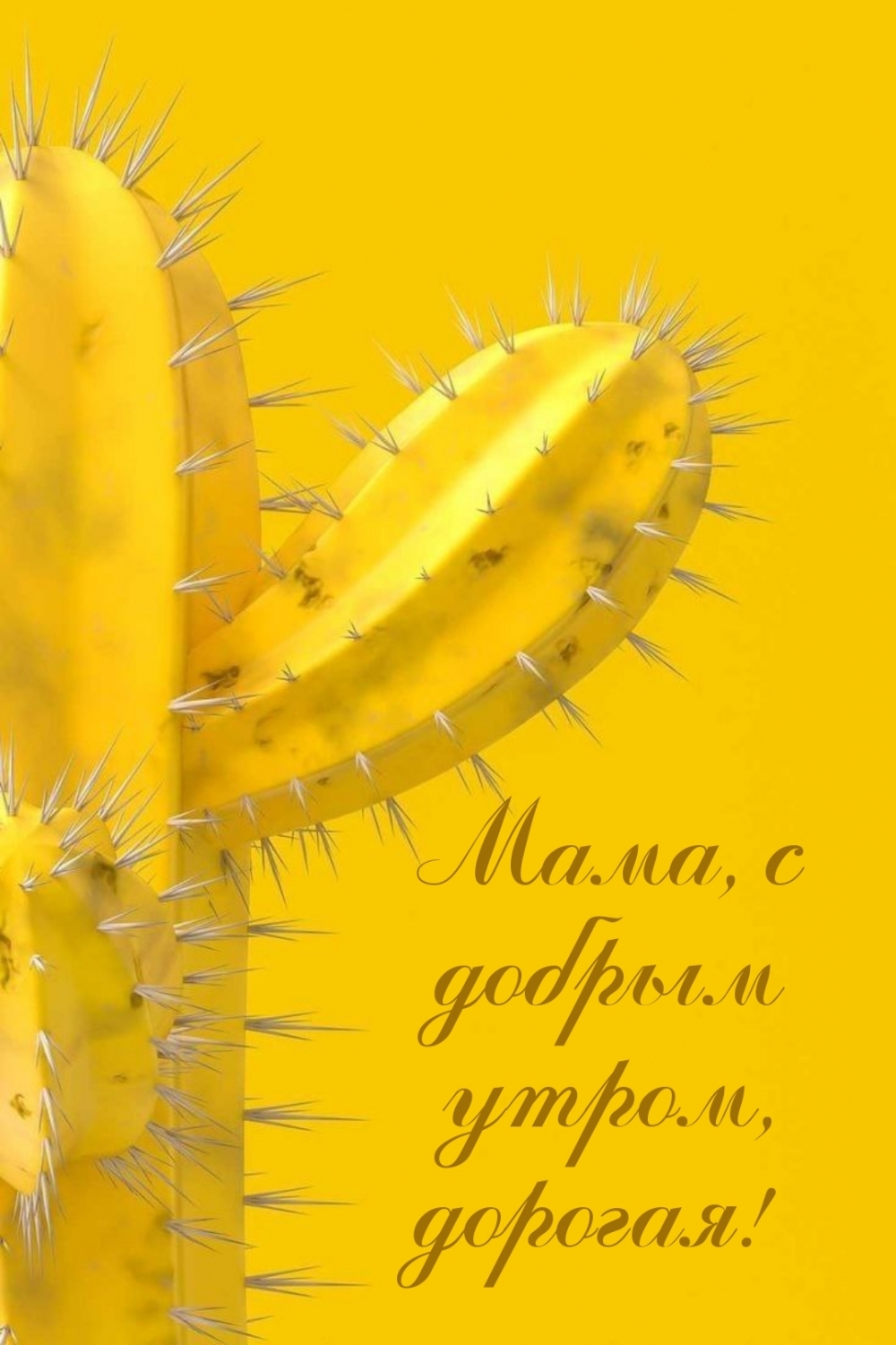 Мама, с добрым утром, дорогая!