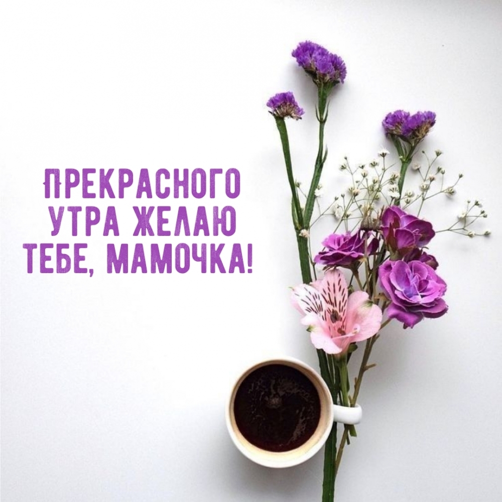Прекрасного утра желаю тебе, мамочка!