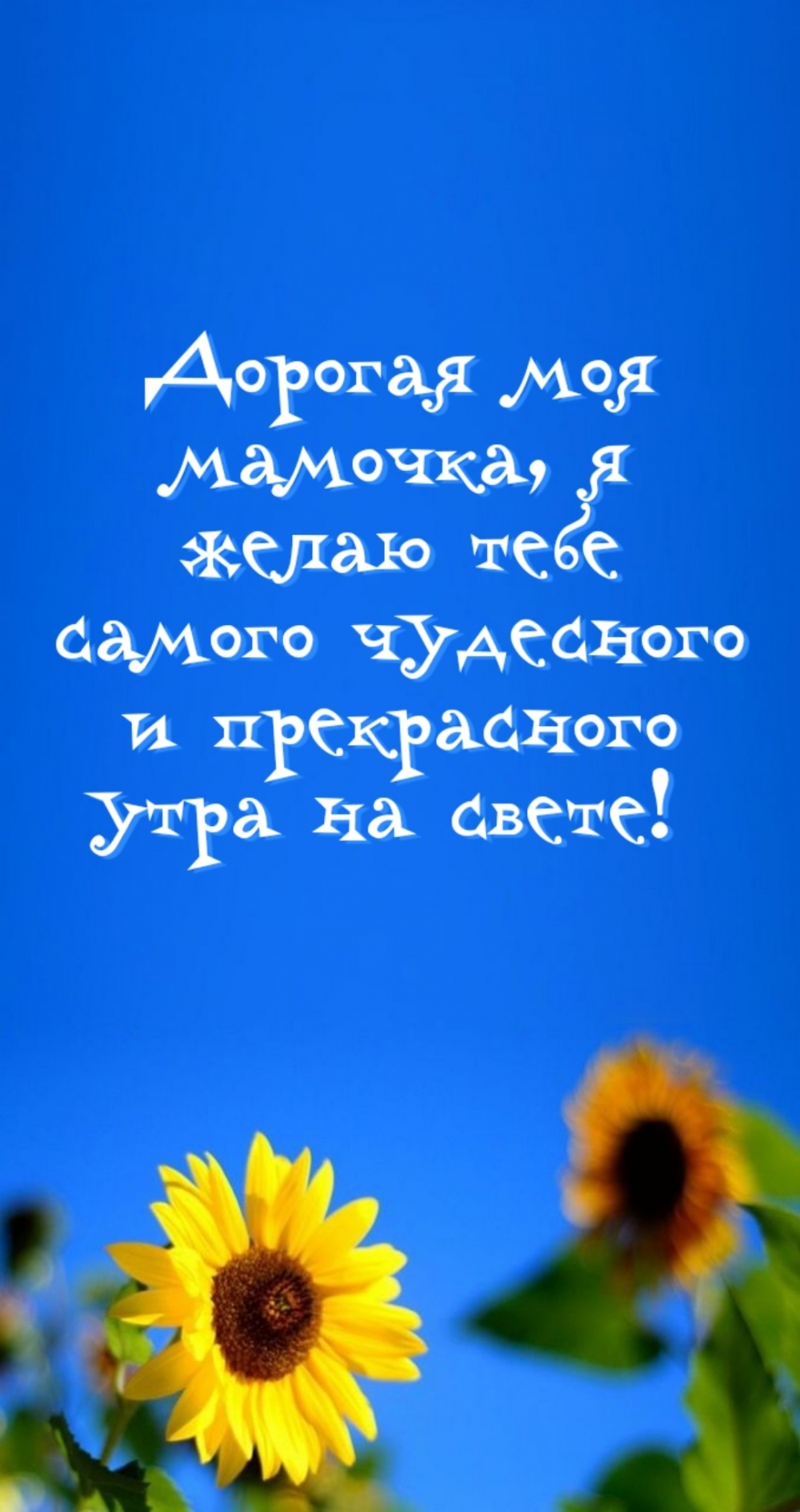 Дорогая моя мамочка, я желаю тебе самого чудесного