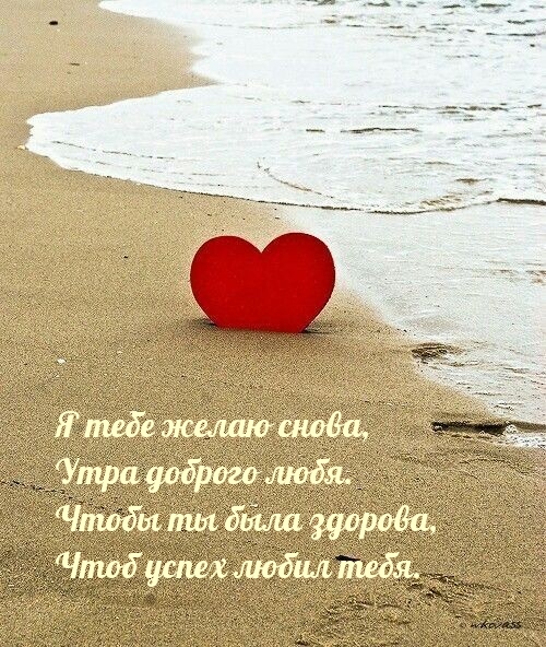Я тебе желаю снова, утра доброго любя.