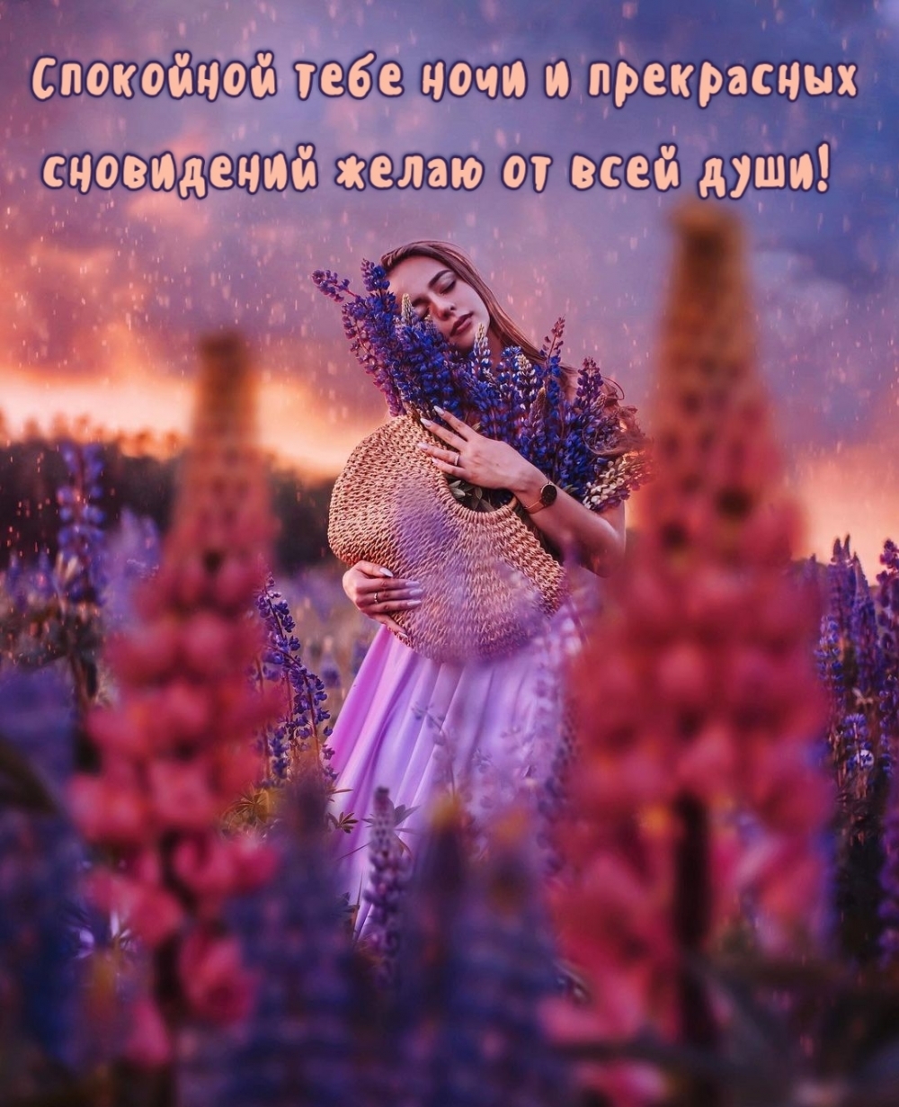 Спокойной тебе ночи и прекрасных сновидений желаю от всей души!