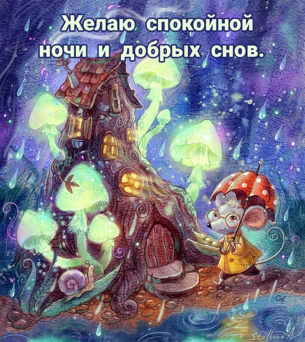 Желаю спокойной ночи и добрых снов.