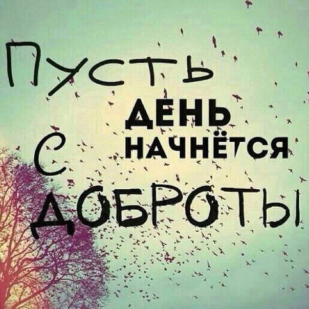 Пусть день начнется с доброты!