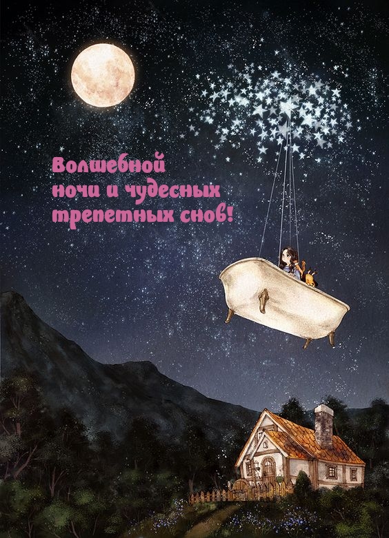 Волшебной ночи и чудесных трепетных снов!