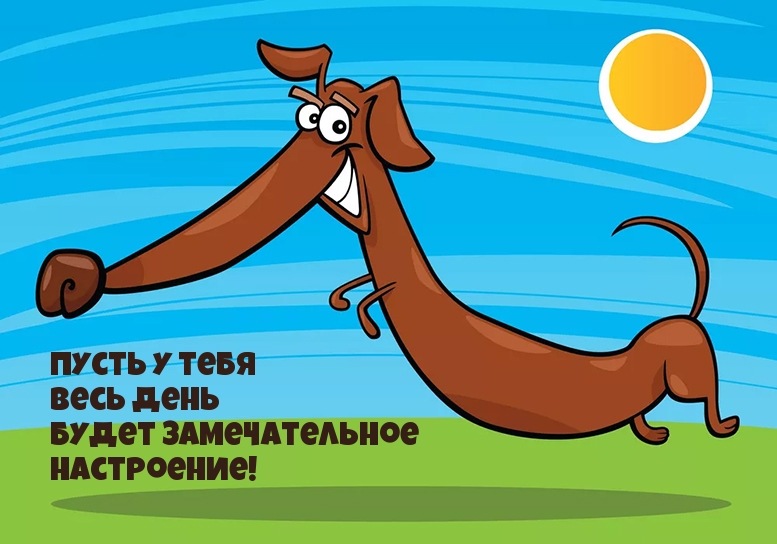 Пусть у тебя весь день будет замечательное настроение!