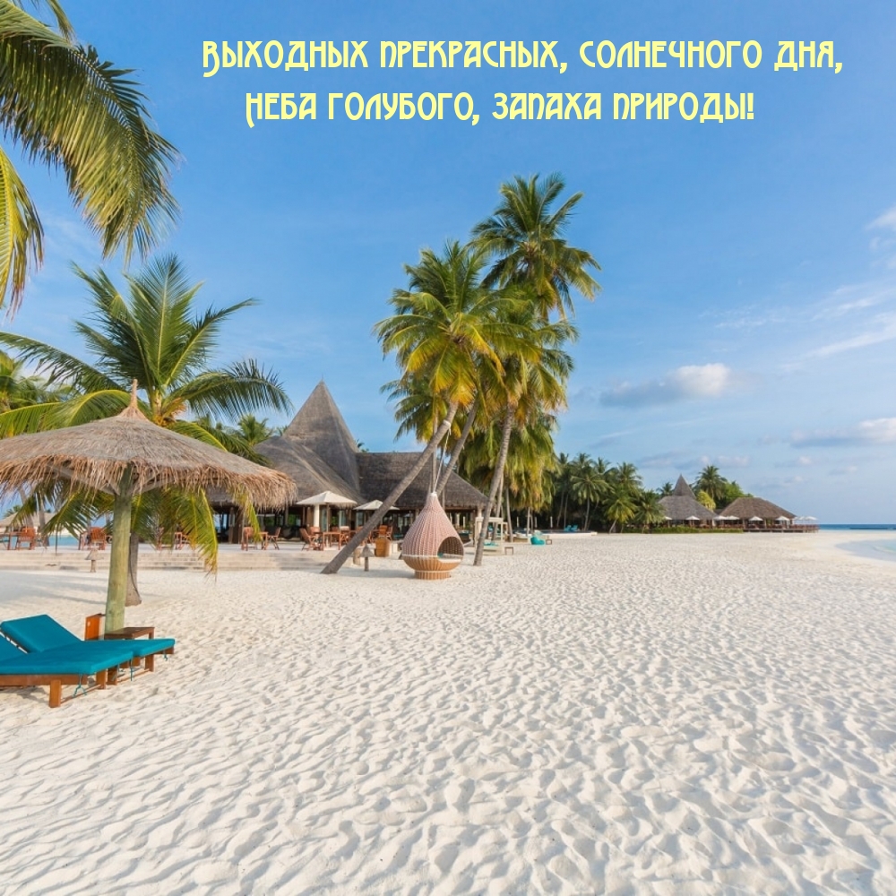 Выходных прекрасных, солнечного дня