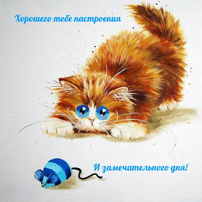 Хорошего тебе настроения! И замечательного дня!