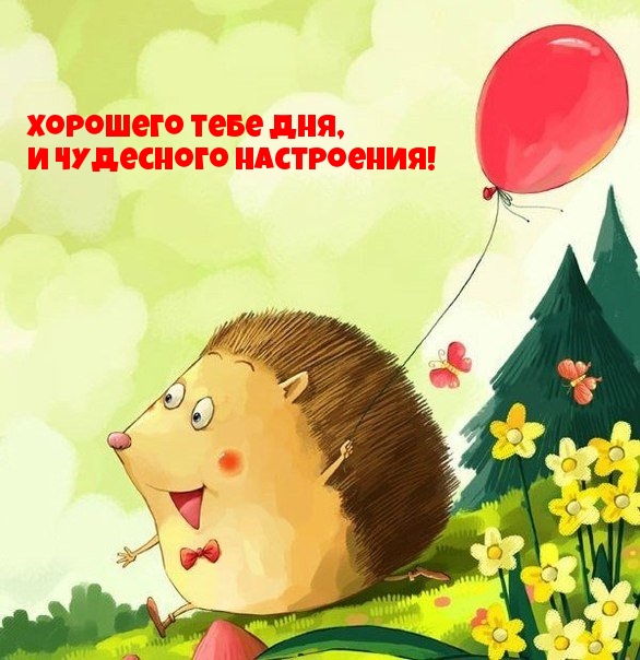 Хорошего тебе дня, И чудесного настроения!