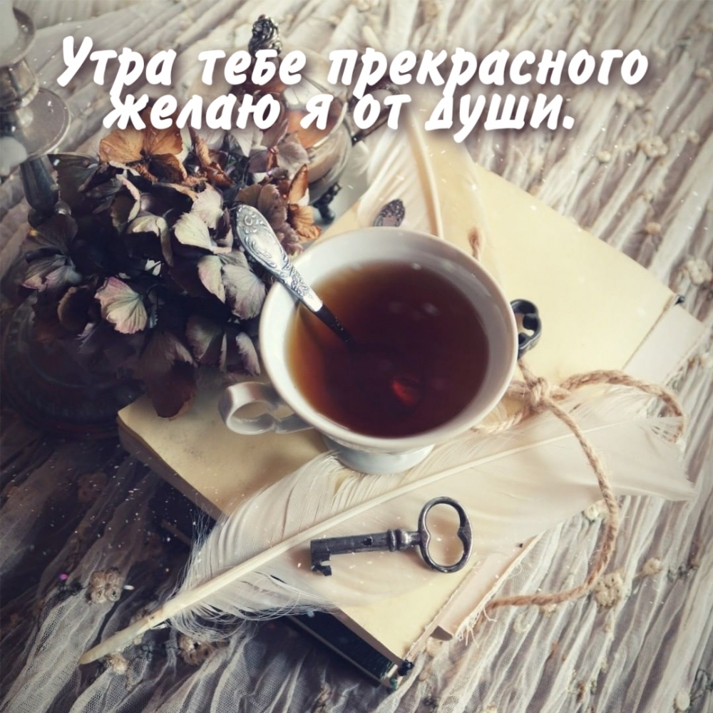 Утра тебе прекрасного желаю я от души.