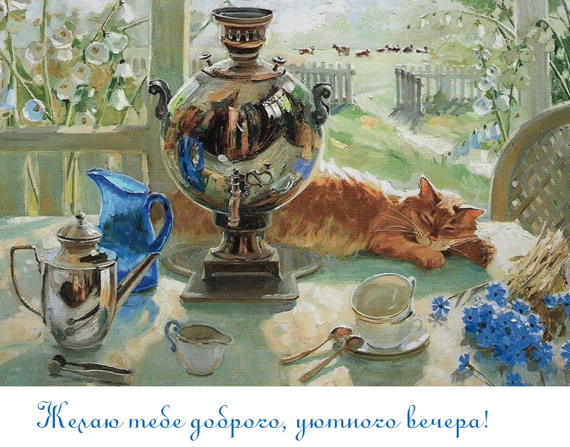 Желаю тебе доброго, уютного вечера!