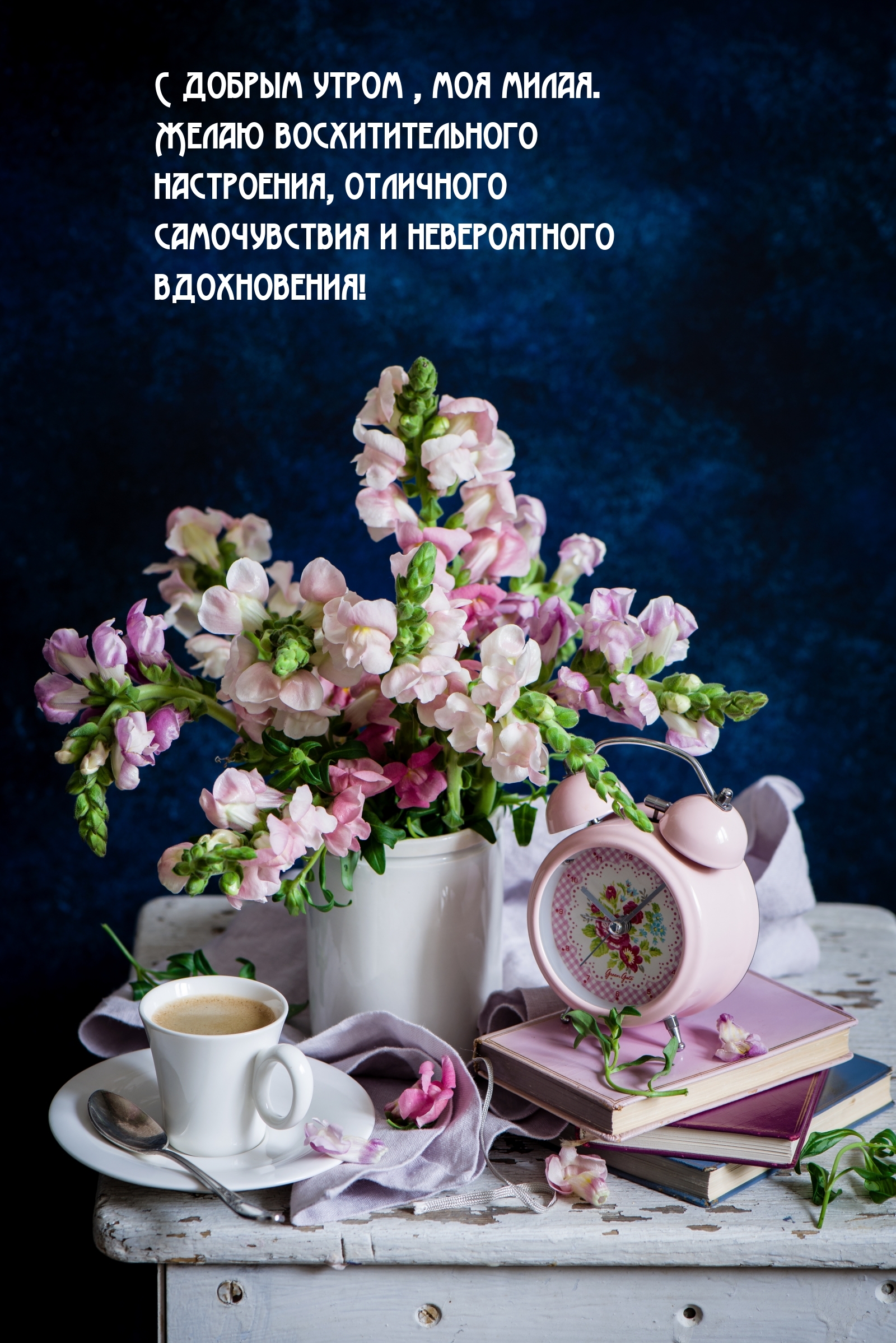 С добрым утром, моя милая. Желаю восхитительного настроения