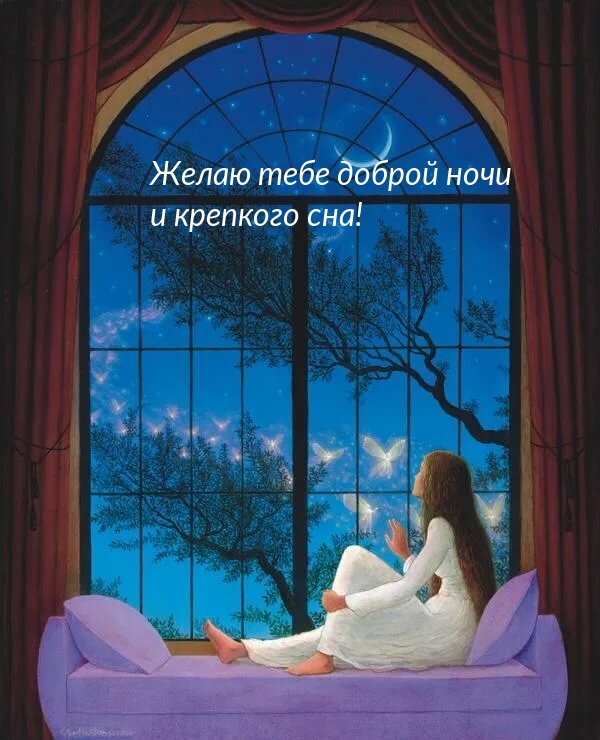 Желаю тебе доброй ночи и крепкого сна!