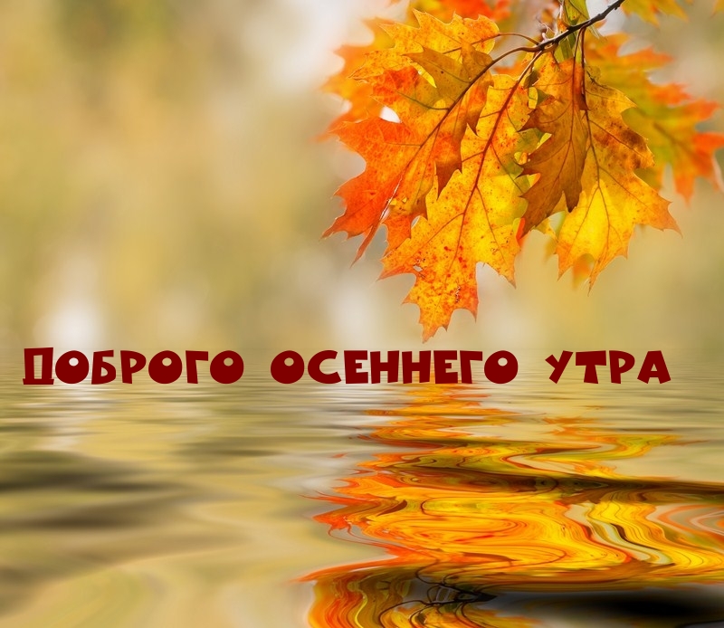 Доброго Осеннего Утра