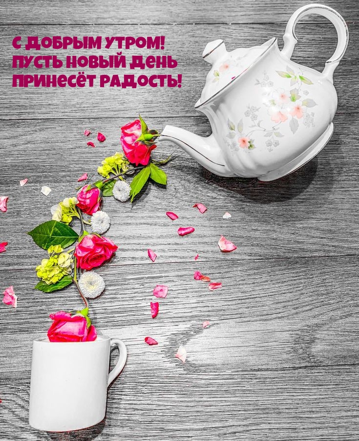 С добрым утром! Пусть новый день принесёт радость!