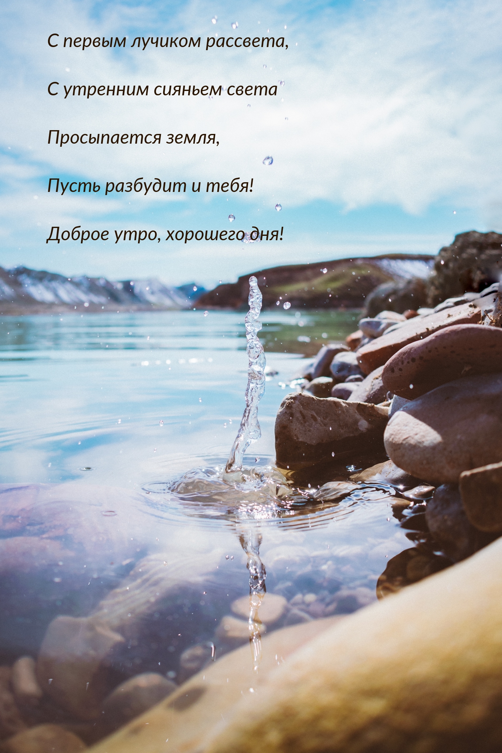 Просыпается земля, пусть разбудит и тебя! Хорошего дня!