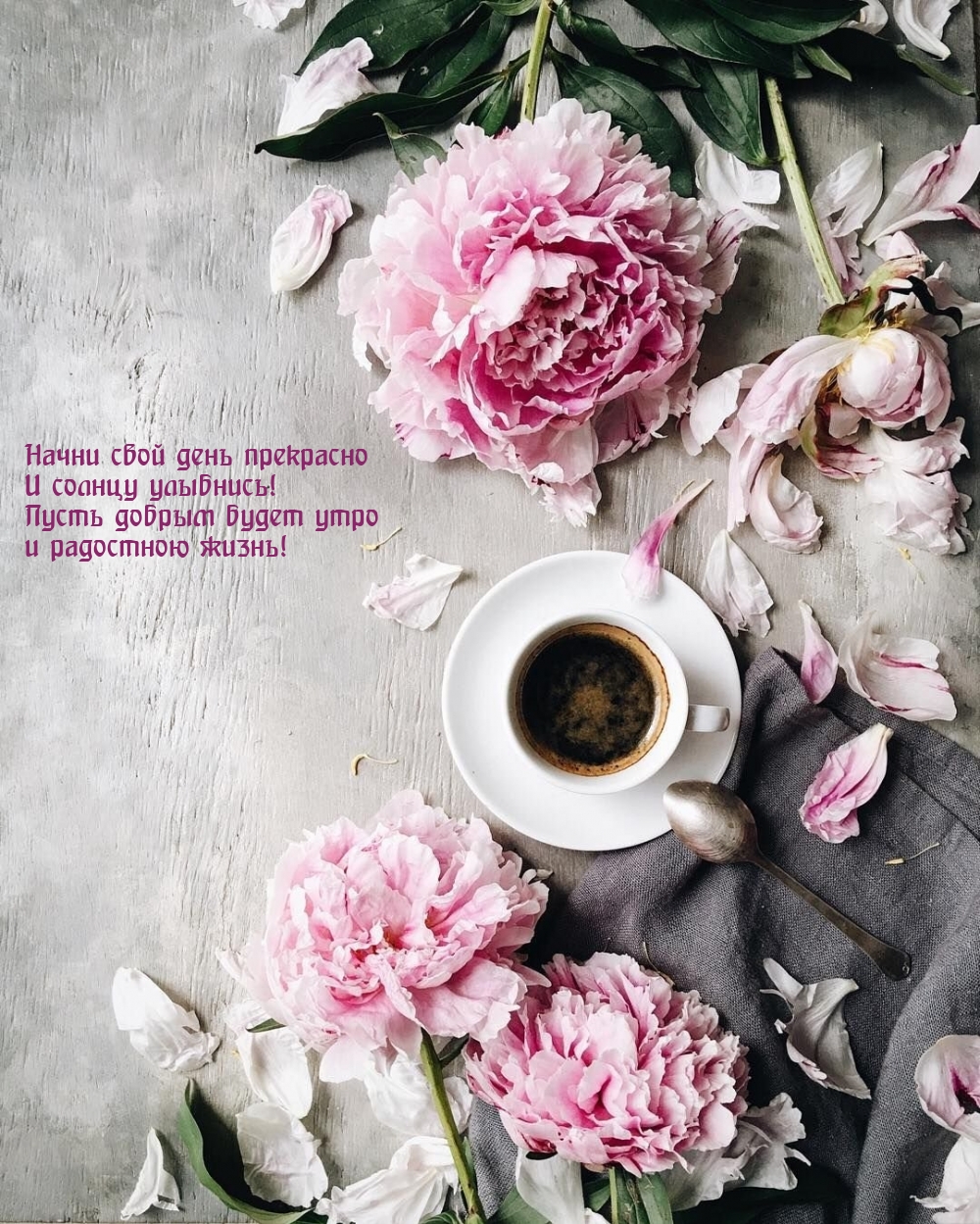 Начни свой день прекрасно и солнцу улыбнись!