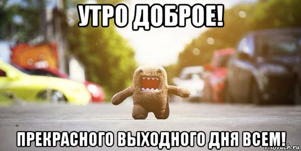 Доброе утро, прекрасного выходного всем!