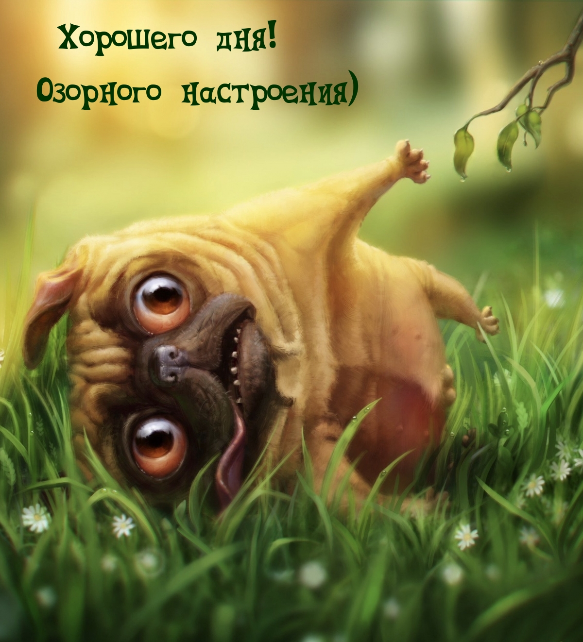 Хорошего дня! Озорного настроения)
