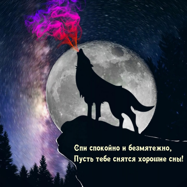 Спи спокойно и безмятежно, пусть тебе снятся хорошие сны!