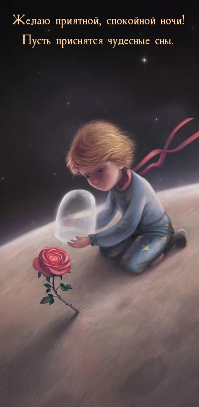Желаю приятной, спокойной ночи! Пусть приснятся чудесные сны.
