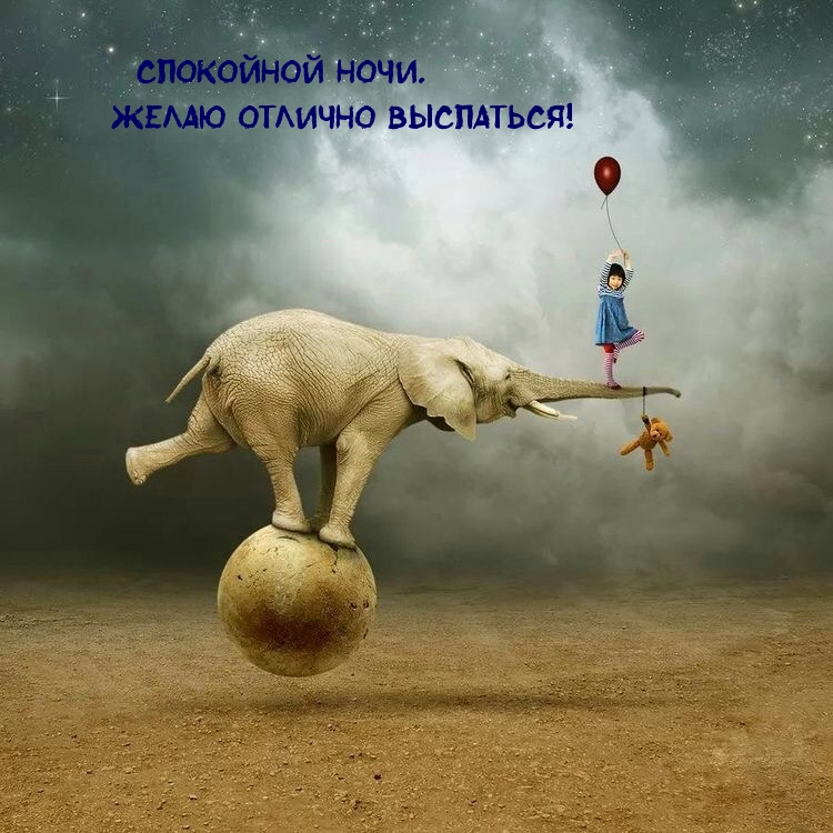Спокойной ночи. Желаю отлично выспаться!