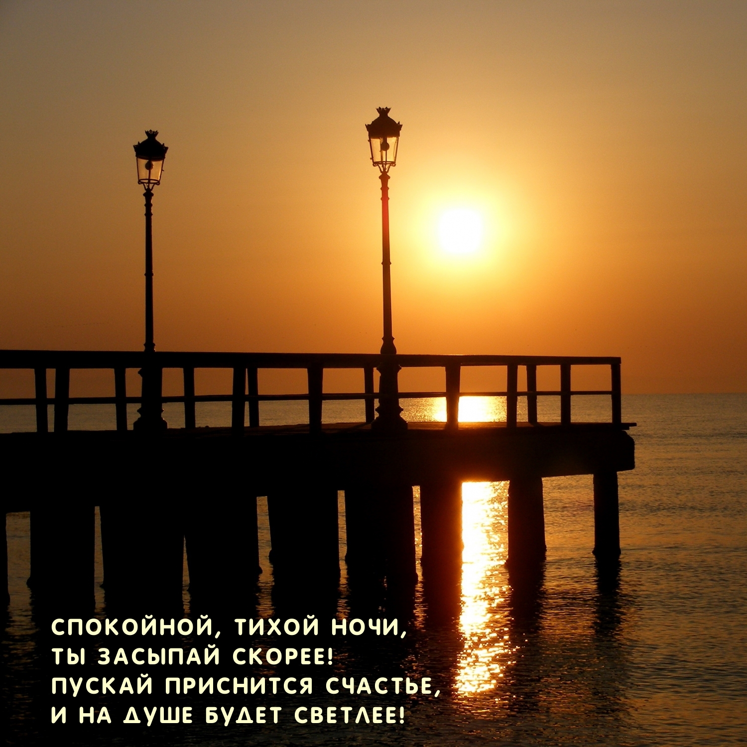 Спокойной, тихой ночи, Ты засыпай скорее!