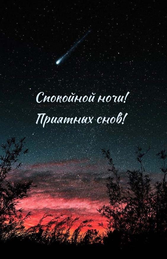 Спокойной ночи! Приятных снов!
