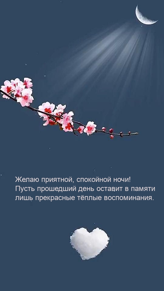 Желаю приятной, спокойной ночи!