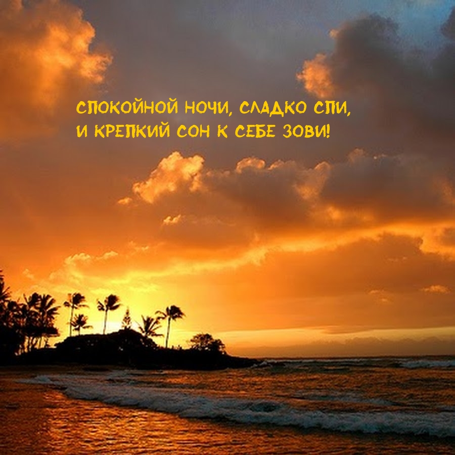 Спокойной ночи, сладко спи, и крепкий сон к себе зови!