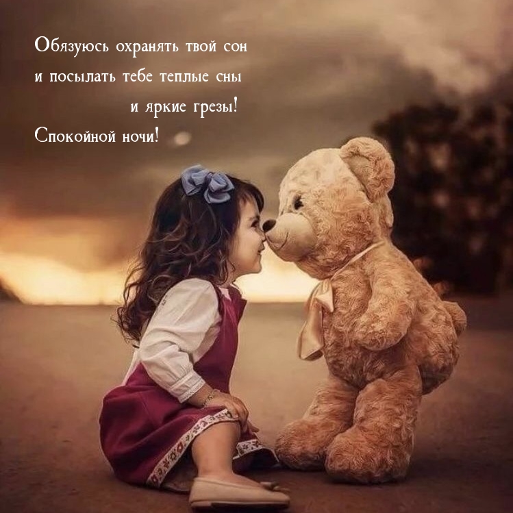 Обязуюсь охранять твой сон и посылать тебе теплые сны