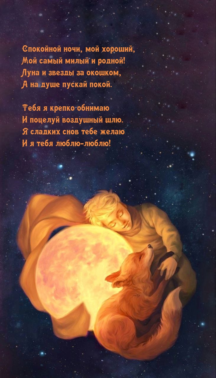 Спокойной ночи, мой хороший, мой самый милый и родной!