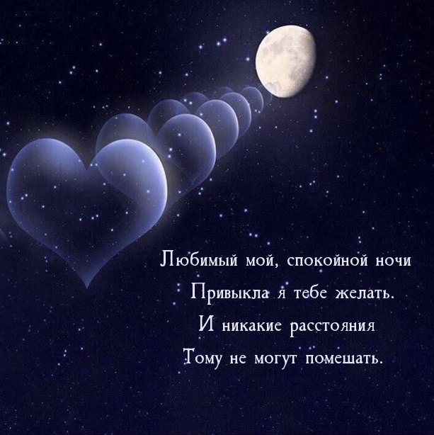 Любимый мой, спокойной ночи привыкла я тебе желать.