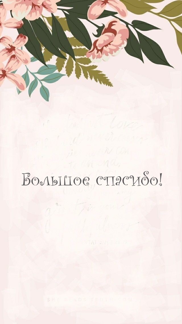 Большое спасибо!