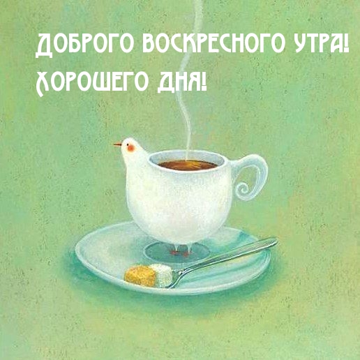 Доброго воскресного утра! Хорошего дня!