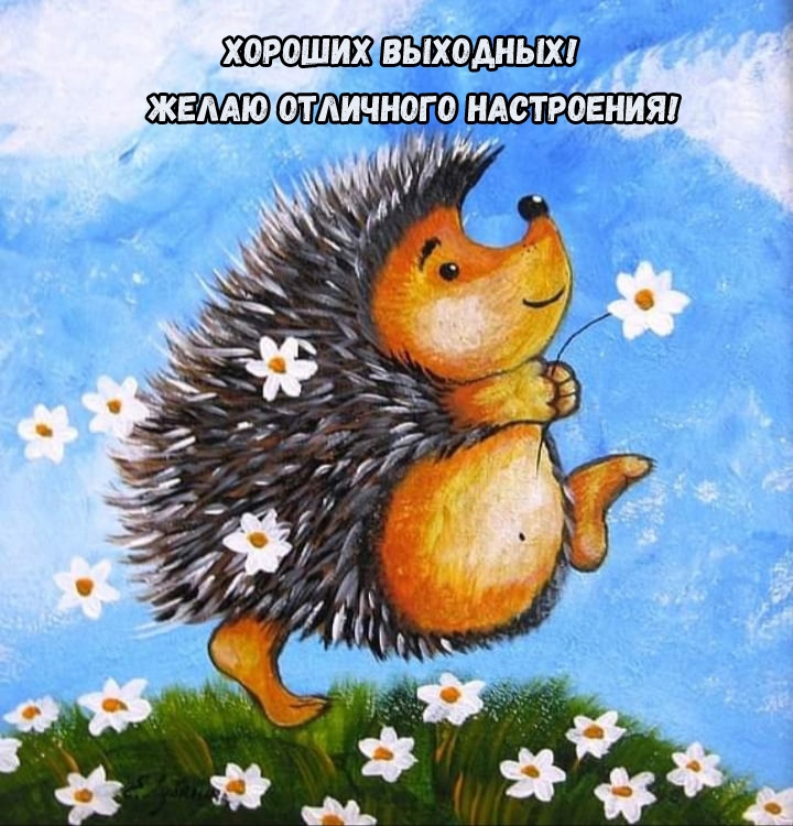 Хороших выходных! Желаю отличного настроения!