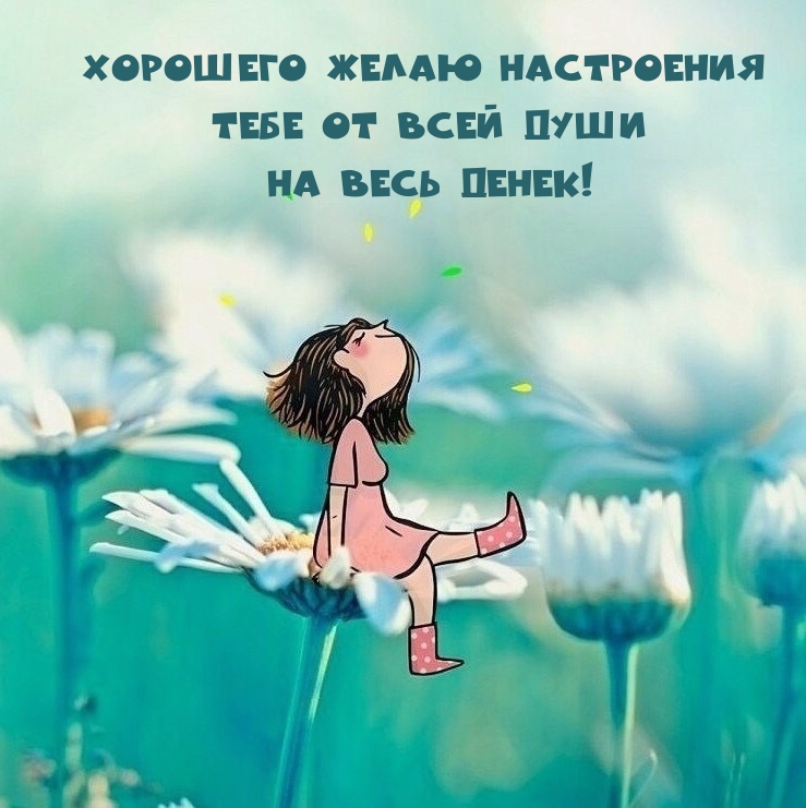 Хорошего желаю настроения Тебе от всей души на весь денек!