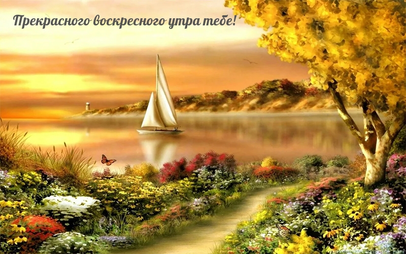 Прекрасного воскресного утра тебе!
