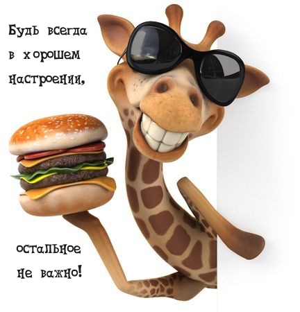Будь всегда в хорошем настроении, остальное не важно!
