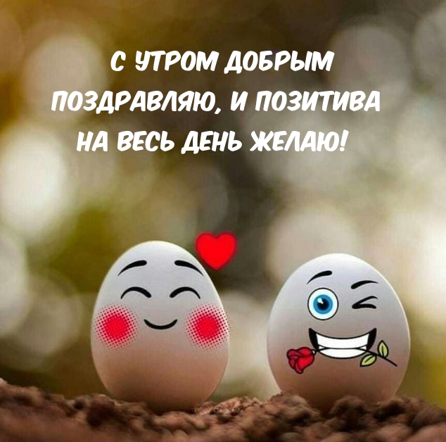 С утром добрым поздравляю, и позитива на весь день желаю!