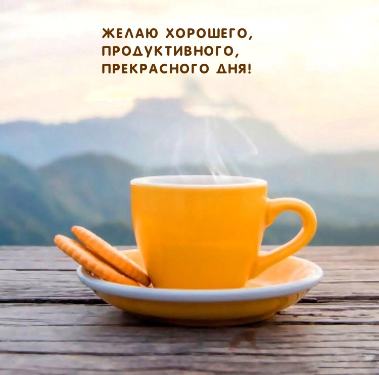 Желаю хорошего, продуктивного, прекрасного дня!