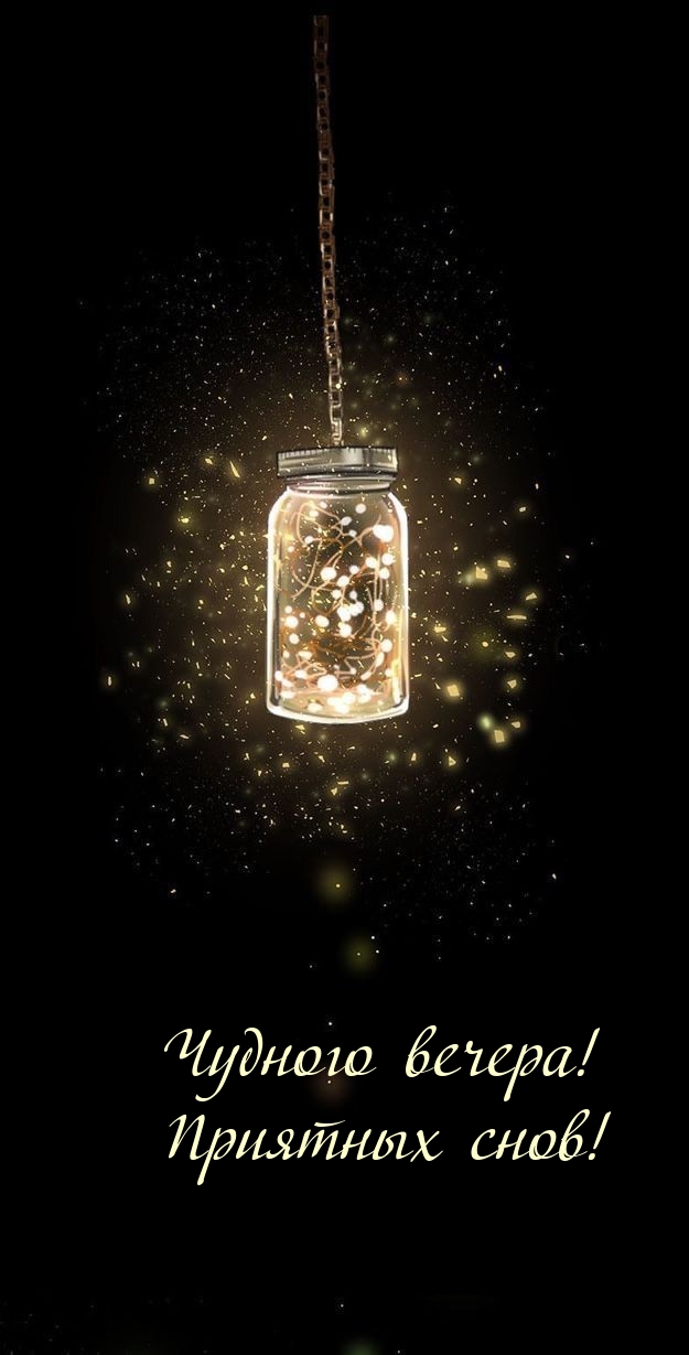 Чудного вечера! Приятных снов!