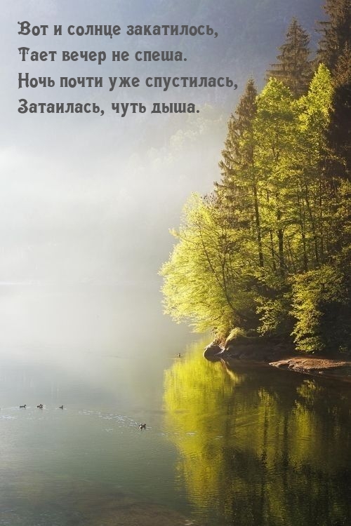 Ночь почти уже спустилась, затаилась, чуть дыша.