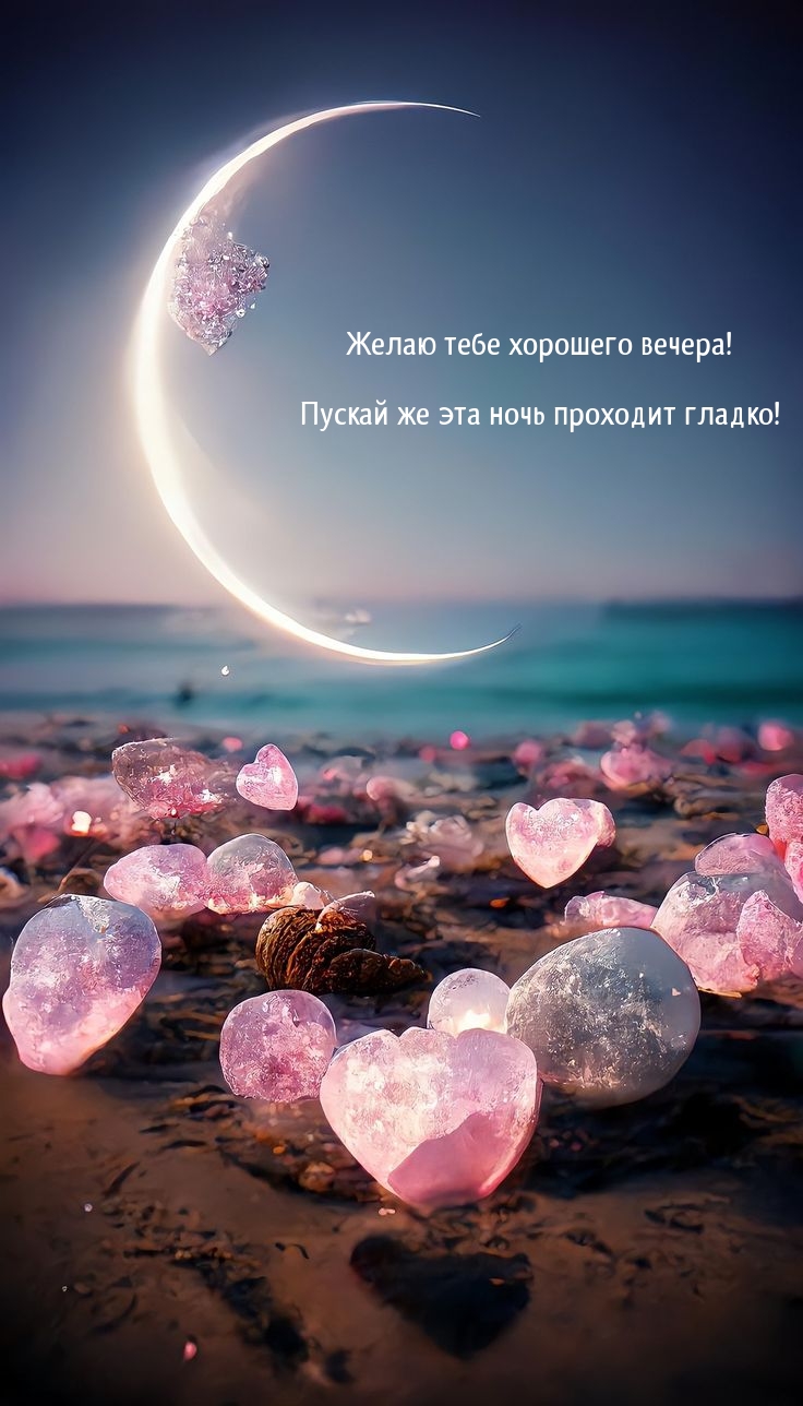 Желаю тебе хорошего вечера! Пускай же эта ночь проходит гладко!