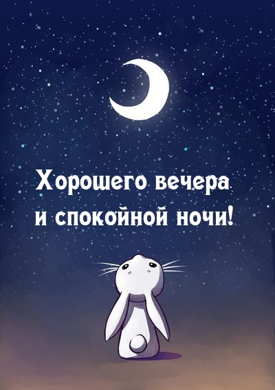 Хорошего вечера и спокойной ночи!