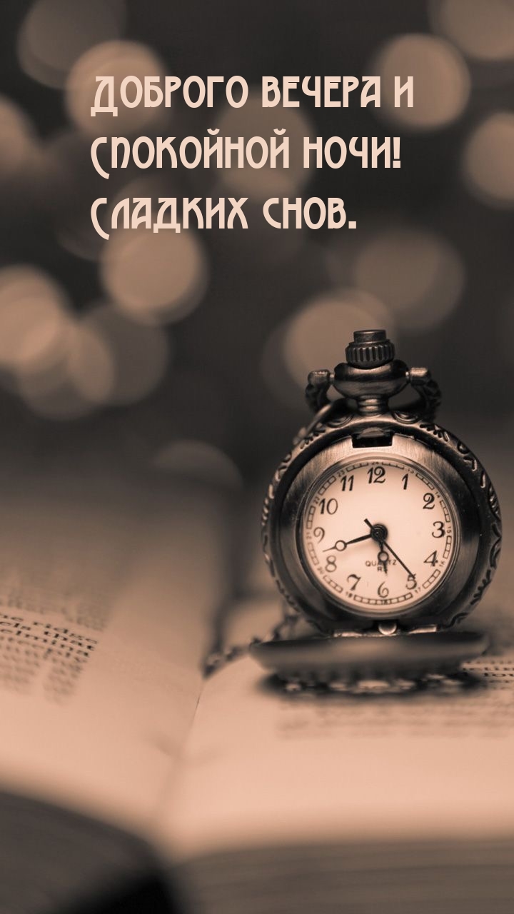 Доброго вечера и спокойной ночи! Сладких снов.