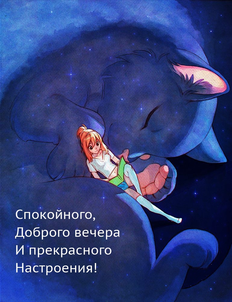 Спокойного, Доброго вечера и прекрасного настроения!