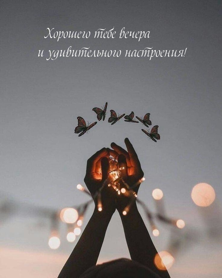 Хорошего тебе вечера и удивительного настроения!