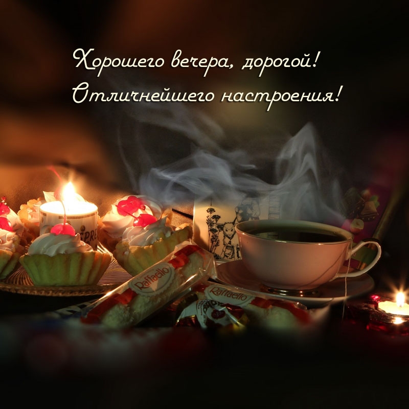 Хорошего вечера, дорогой! Отличнейшего настроения!