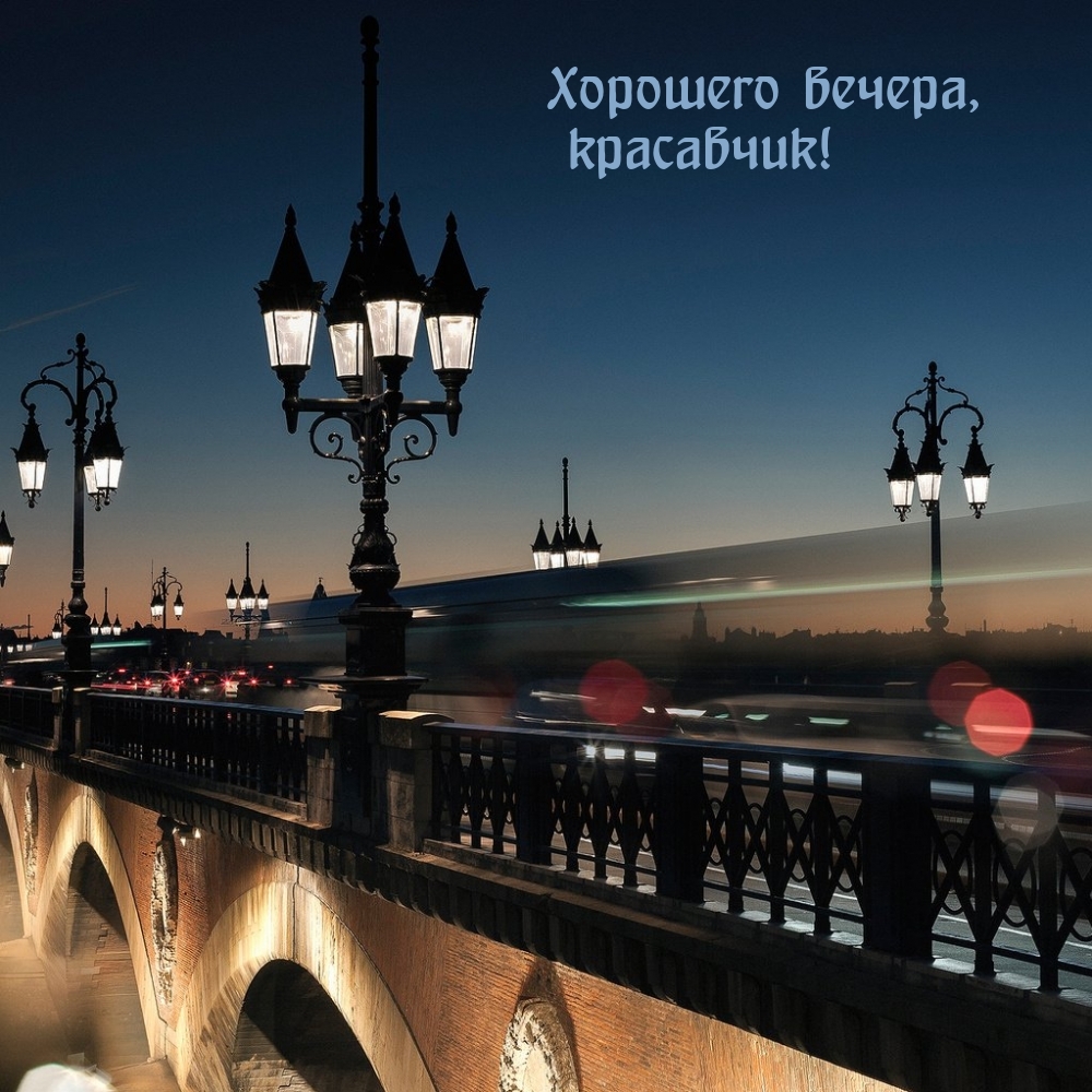 Хорошего вечера, красавчик!