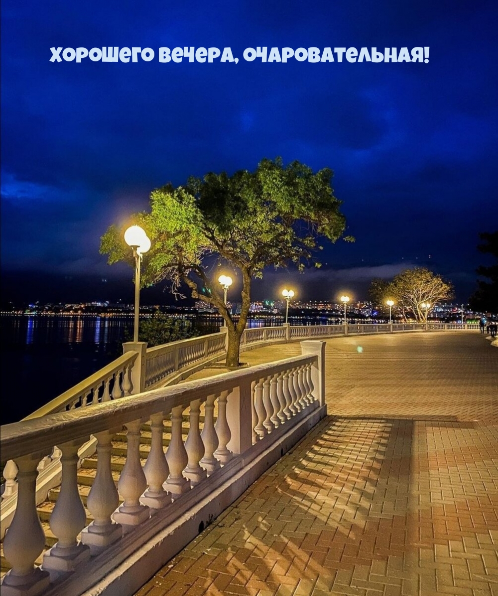 Хорошего вечера, очаровательная!